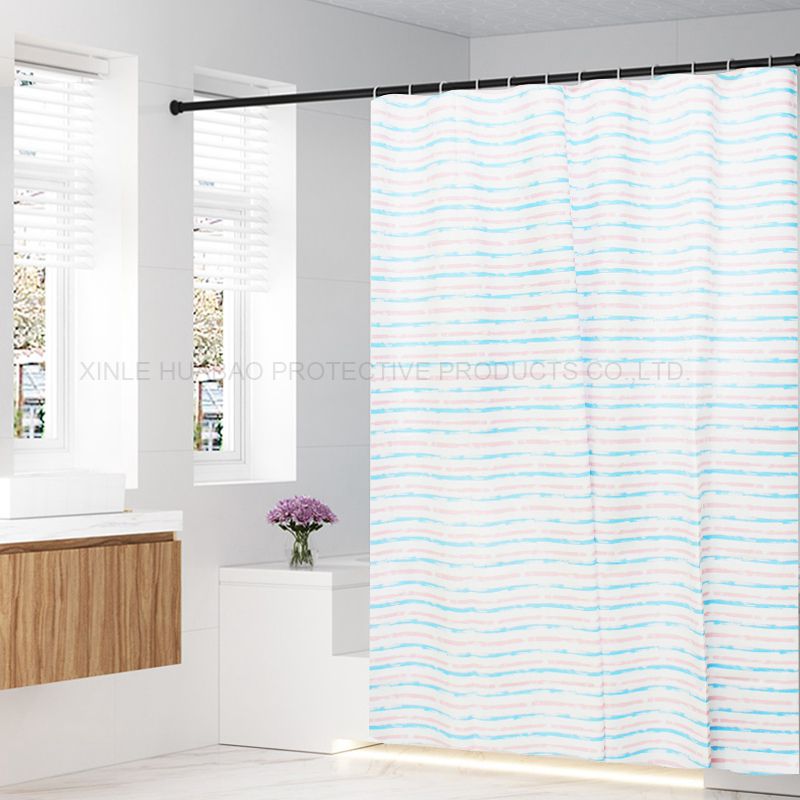 The Latest Underwater World design high grade the best price waterproof  bathroom shower curtains with 12 C hooks Hx-1670--1